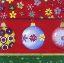s6353 - Bright Ornaments - red - Servietten - Packung - 20 Stück