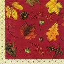 s6430 - Autumn - red - Napkins - Package - 20 pcs.