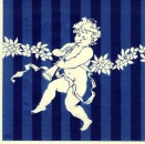 s6919 - Amorettes - blue - Servietten - Packung - 20 Stück.