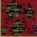 s6967 - Freshly Ground arabica - Servietten - Packung - 20 Stück