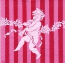 s6979 - Amorettes - pink - Napkins - Package - 20 pcs..