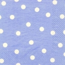 s7244 - Dots - hellblau/weiß - Napkins - Package - 20 pcs.