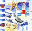 s7322 - Seaside - Servietten - Packung - 20 Stück
