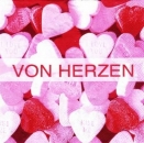s7355 - Von Herzen - Servietten - Packung - 20 Stück