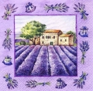 s7586 - A Day in Provence - lilac - Servietten - Packung - 20 Stück