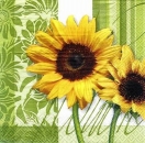 s7596 - Tournesol - green - Napkins - Package - 20 pcs..