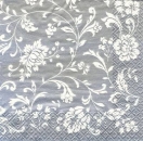 s7600 - Arabesque - silver-white - Servietten - Packung - 20 Stück.