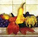 s7606 - Pumpkins-Aples-Grapes - Servietten - Packung - 20 Stück