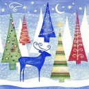 s7613 - Deer in the Night - Servietten - Packung - 20 Stück