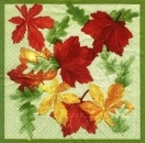 s7625 - Patckwork of Leafes - Napkins - Package - 20 pcs.