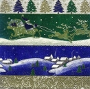 s7799 - St. Moritz blau - Servietten - Packung - 20 Stück