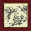 s7822 - Amorini - red - Napkins - Package - 20 pcs.