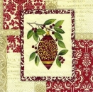 s7877 - Festive Ornaments - red - Servietten - Packung - 20 Stück