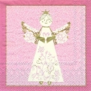s7883 - Serafini - rose - Servietten - Packung - 20 Stück