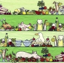 s7885 - a la Carte - light green - Servietten - Packung - 20 Stück.