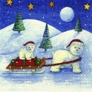 s7895 - Polar Baers - Servietten - Packung - 20 Stück