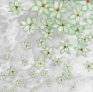 s8241 - Flower Shower - grey - Napkins - Package - 20 pcs.