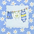 s8250 - Baby - blue - Servietten - Packung - 20 Stück