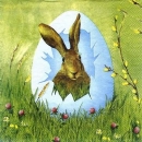 s8334 - Easter Outlook - blue - Servietten - Packung - 20 Stück