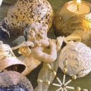 s8402 - Engelsmusik - gold - Napkins - Package - 20 pcs.