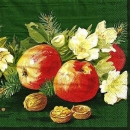 s9137 - Winter Still Life - green - Servietten - Packung - 20 Stück