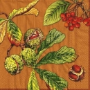 s9142 - Castanea - terracotta - Napkins - Package - 20 pcs.