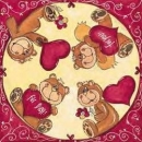 s9196 - Bärenliebe - Servietten - Packung - 20 Stück