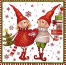 s9235 - Wichtelpaar - Servietten - Packung - 20 Stück