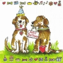 s9256 - Birthday Dogs - Servietten - Packung - 20 Stück