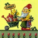 s9451 - Garden Dwart - green - Servietten - Packung - 20 Stück