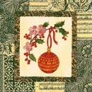 s9459 - Ornamental Christmas - green - Servietten - Packung - 20 Stück