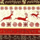 s9469 - Nordic Reindeers - red - Servietten - Packung - 20 Stück
