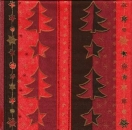 s9587 - Weihnachtsbäumchen - rot - Servietten - Packung - 40 Stück