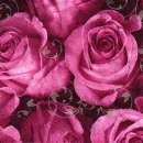 s9643 - Edelrosen - pink-silber - Napkins - Package - 20 pcs.