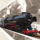 s9677 - Lokomotive - Servietten - Packung - 20 Sück