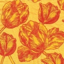 s9944 - Tulpen - orange - Servietten - Packung - 40 Stück