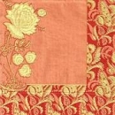 s9z10074 - Ornament - apricot/gold - Servietten - Packung - 20 Stück