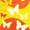 s9z10213 - Schmetterling - orange - Napkins - Package - 20 pcs.