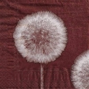 s9z10220 - Pusteblume - bordeaux - Servietten - Packung - 20 Stück