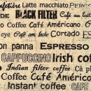 s9z10268 – Schriftzüge – Kaffee – Servietten – 33 x 33 cm - Packung – 20 Stück