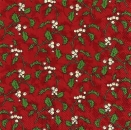 s9z10452 - Vintage Holly - red/green - Napkins - Package - 20 pcs..