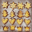 s9z10519 - Sugar Sprinkles - brown - Napkins - Package - 20 pcs..