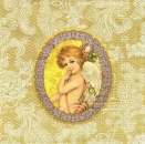 s9z10640 - Angel & Lace - gold - Servietten - Packung - 20 Stück.