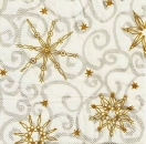 s9z10829 - Sterne mit Ornamente- Napkins - Package - 40 pcs.