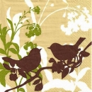 s9z10896 -  Two Birds - brown-sand - Napkins - Package - 20 pcs.