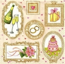 s9z10925 - Romantic Wedding - Servietten - Packung - 20 Stück
