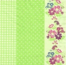 s9z11097 - Blumenkante - Servietten - Packung - 40 Stück