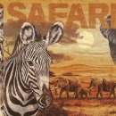 s9z11171 - Safari Collage - Servietten - Packung - 20 Stück.