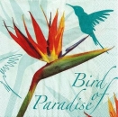 s9z11181 - Bird of Paradise - aquablue - Servietten - Packung - 20 Stück