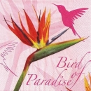 s9z11182 - Bird of Paradise - pink - Napkins - Package - 20 pcs.